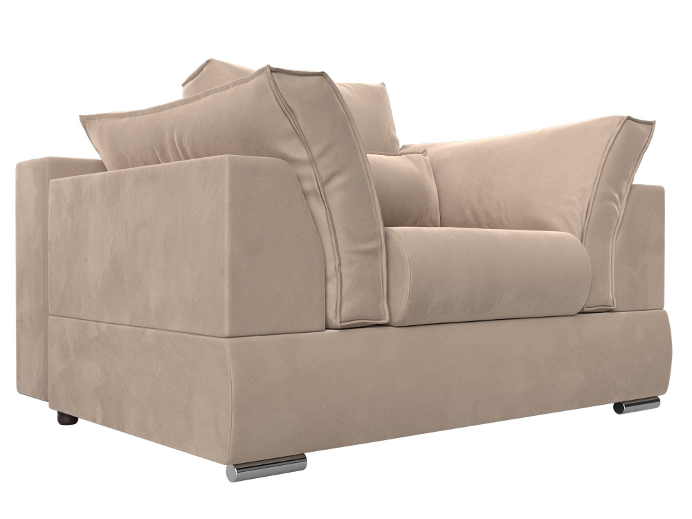 Кресло Пекин, Бежевый, Велюр, 115375