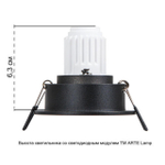 Встраиваемый светильник Arte Lamp ACT MINI A3536PL-1BK