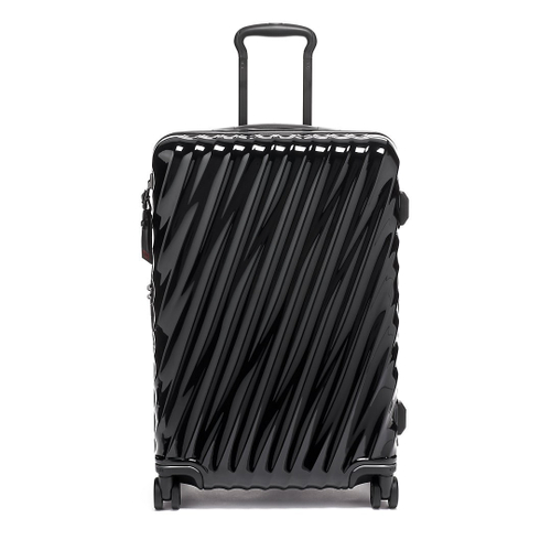 Чемодан средний расширяемый на 4 колесиках/Black