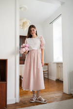 Манишка из шитья, Айвори