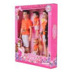 Кукла тип Модель на шарнирах с ребенком и аксессуарами, коробка DS622-3