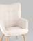 Кресло Contour, белая обивка тедди