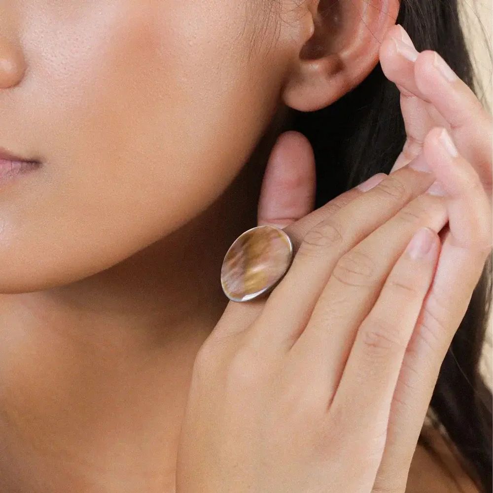Колье Nature Bijoux, Tivoli, с жадеитом, говлитом, яшмой и тигровым глазом, NB25.2-15-43521 (оранжев