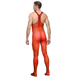 Мужской кэтсьют в сетку красный LaBlinque LB15723