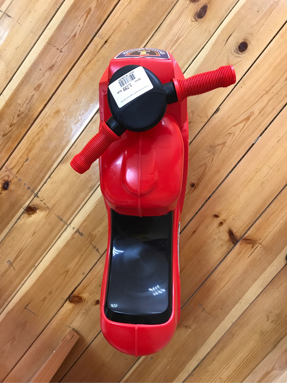 Каталка мотоцикл красный М6788