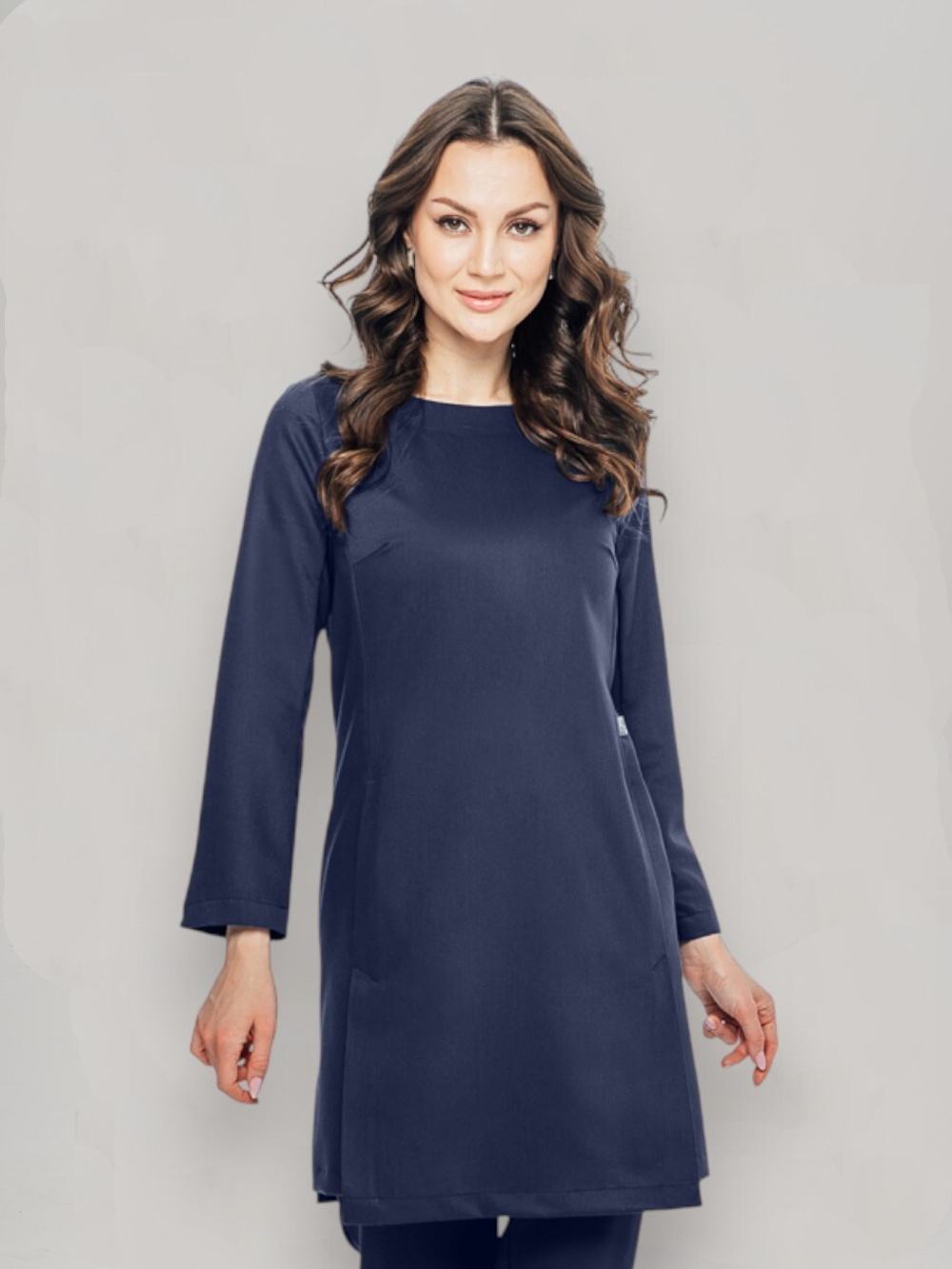 Блуза медицинская женская | Бл-344 3/4 либерти люкс