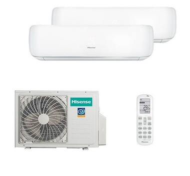 Мульти сплит-система Hisense на 2 комнаты (20+20 кв.м.) PREMIUM DESIGN R32