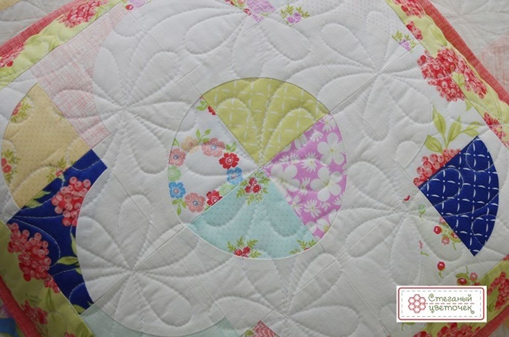 Шаблон для стежки "Цветочки" большой (арт. T02)