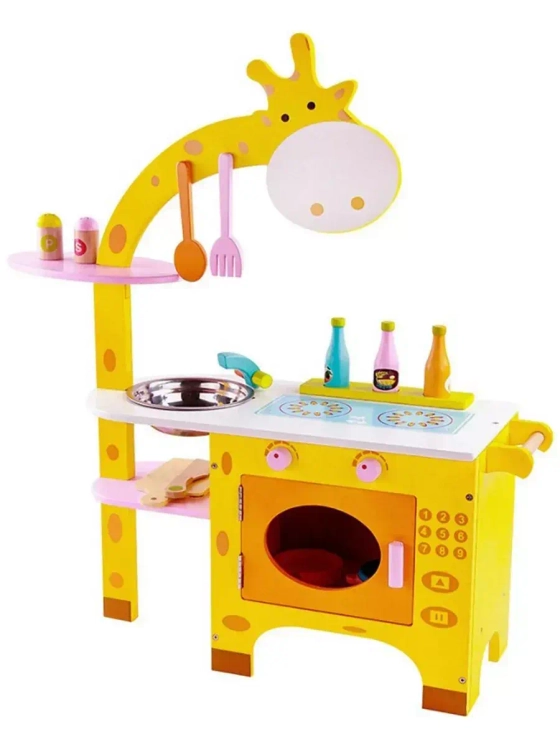 Детская деревянная кухня с жирафом 2826496