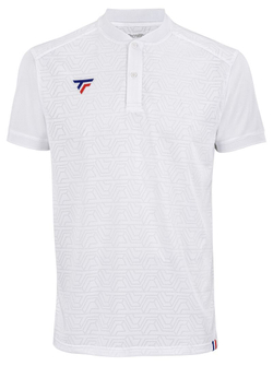Мужское теннисное поло Tecnifibre Team Mesh Polo - белый
