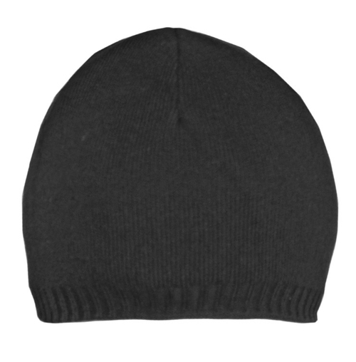 Шапка вязанная без отворота Черная