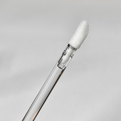 Флакон для помады-блеска 3 мл прозрачный с черной крышкой арт. Б