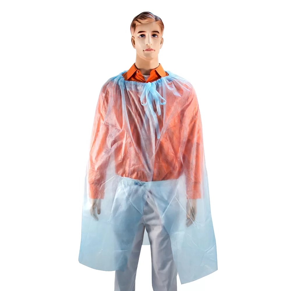 Накидка для пациента 1,6х1,1 м спанбонд плотность 2 голубая 10 шт