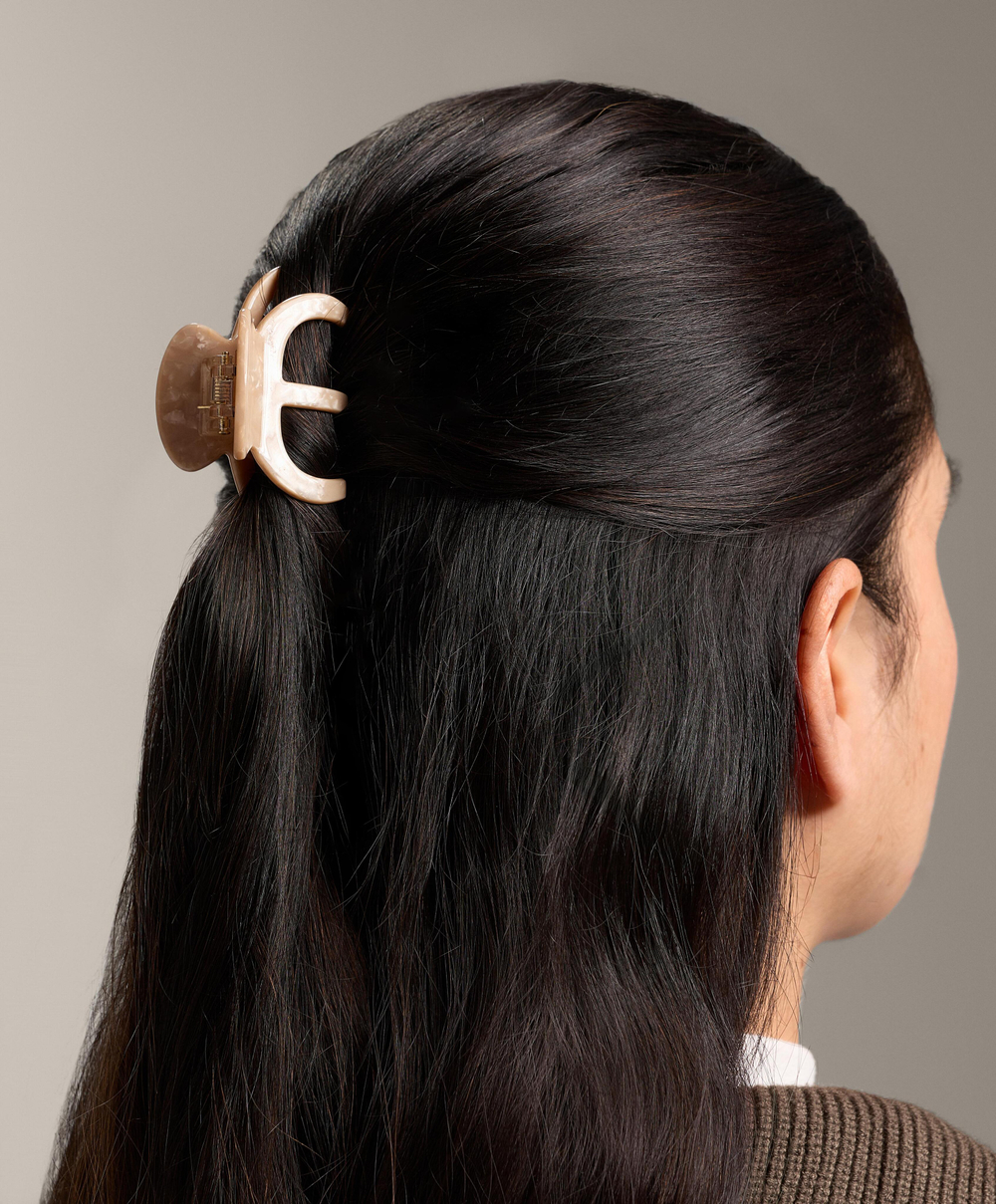 OYSHO Большая заколка для волос, миндальный