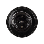 Рамка 1 постовая, керамика, цвет черный BF2-610-03