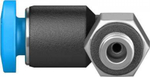 QSML-M3-3-100 Угловой штуцер с цанговым зажимом и резьбой