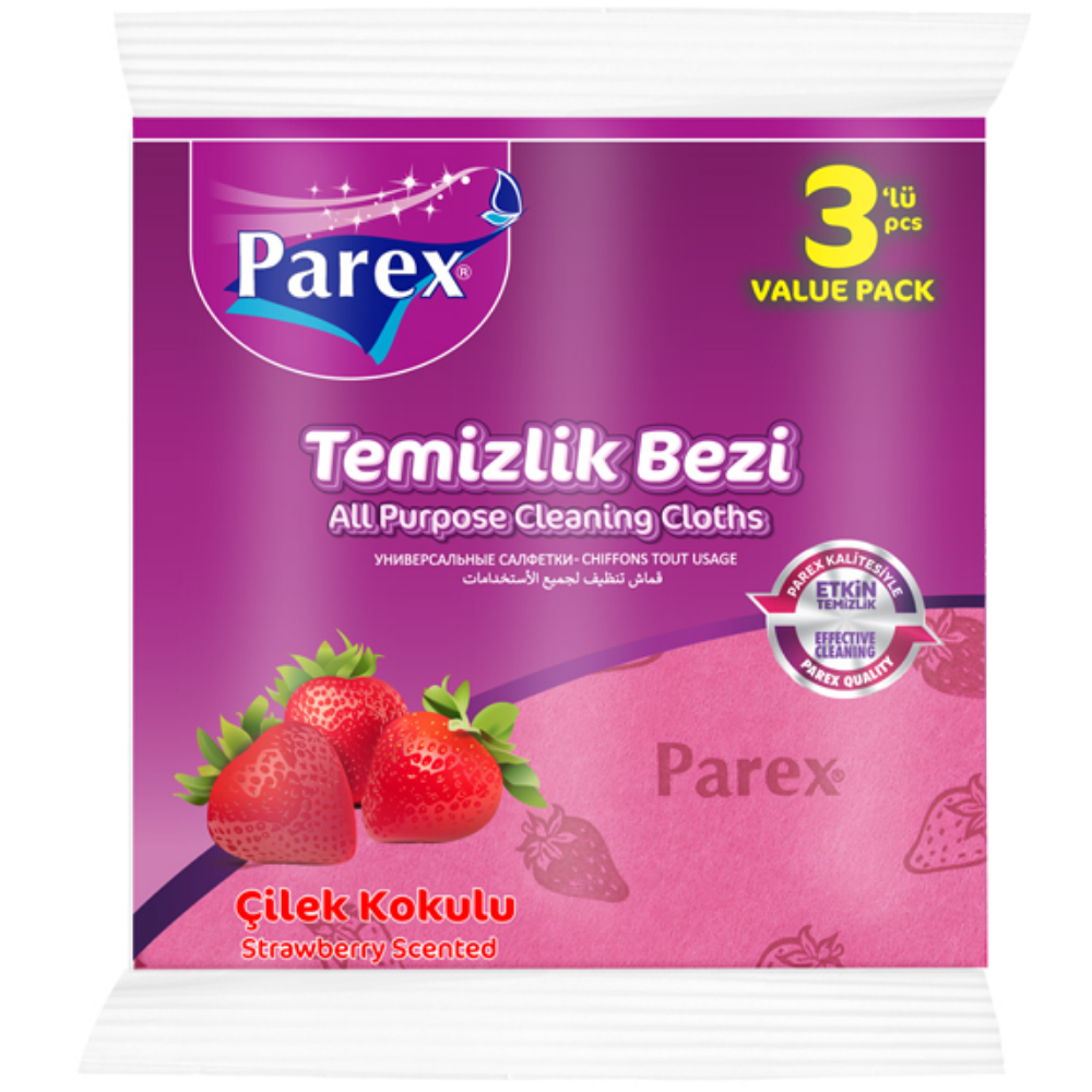 Салфетки впитывающие PAREX с запахом клубники 3 шт