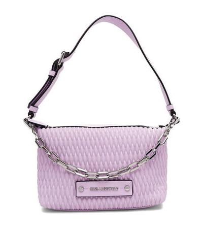 сумка через плечо k/kushion sm quilt Karl Lagerfeld - фиолетовый(230W3093)