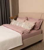 Длинная подушка "Вензель с птичкой"