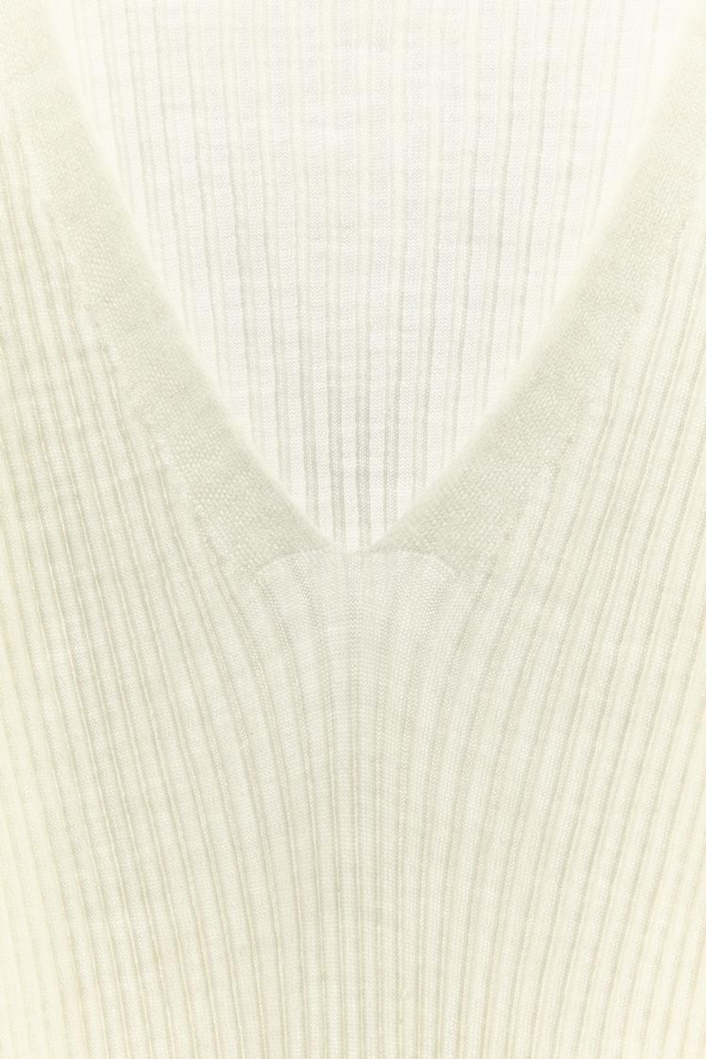 ZARA ТОП В РУБЧИК ИЗ 100% ШЕРСТИ, ЭКРЮ