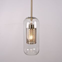 Подвесной светильник CATCH F cylinder brass D12