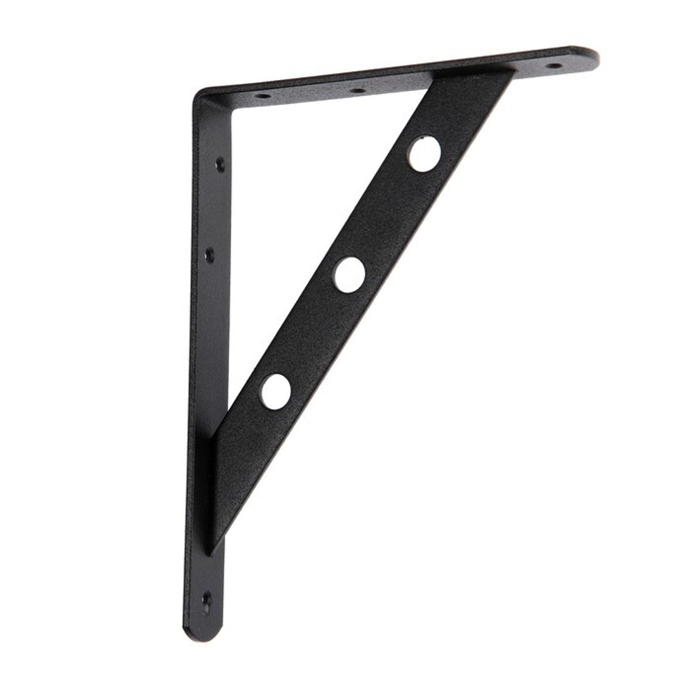 КРОНШТЕЙН МЕТАЛЛИСТ УСИЛЕННЫЙ 250*200 ПОЛ.ЧЁРНЫЙ