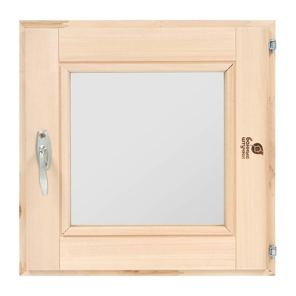 Форточка для бани и сауны Банные штучки, двойное стекло, 40 х 40 см, липа, 271229