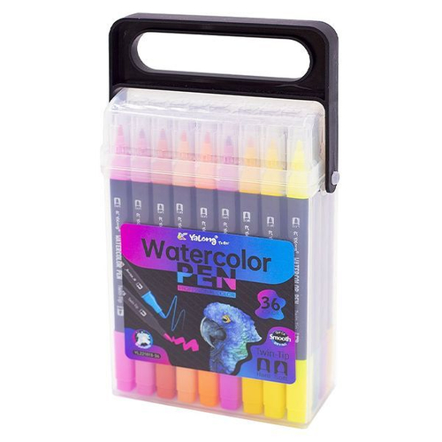 Фломастеры двусторонние 36цв "Parrot" смываемые вент колп пласт упак е/п