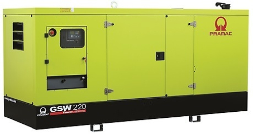 Дизельный генератор Pramac GSW 220 P в кожухе с АВР