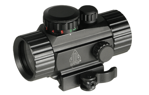 Коллиматорный прицел LEAPERS UTG 1х30 Compact закрытый на Weaver, круг с точкой SCP-RG40CDQ