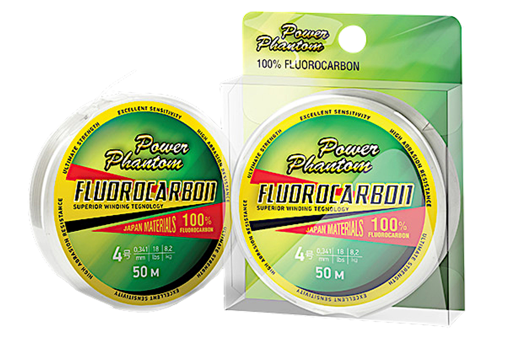 Флюорокарбон Power Phantom Fluorocarbon 50м 0.28мм 5.7кг Прозрачный