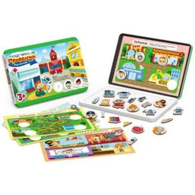 Обучающий набор Профессии в металлической коробке Magneticus POL-014