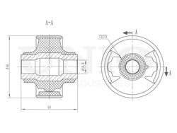 Сайлентблок задний переднего нижнего рычага UNIO RMP-20045