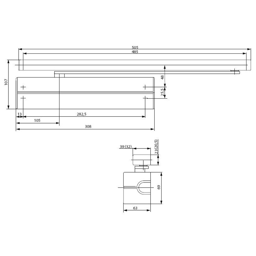 Дверной доводчик ABLOY DC340