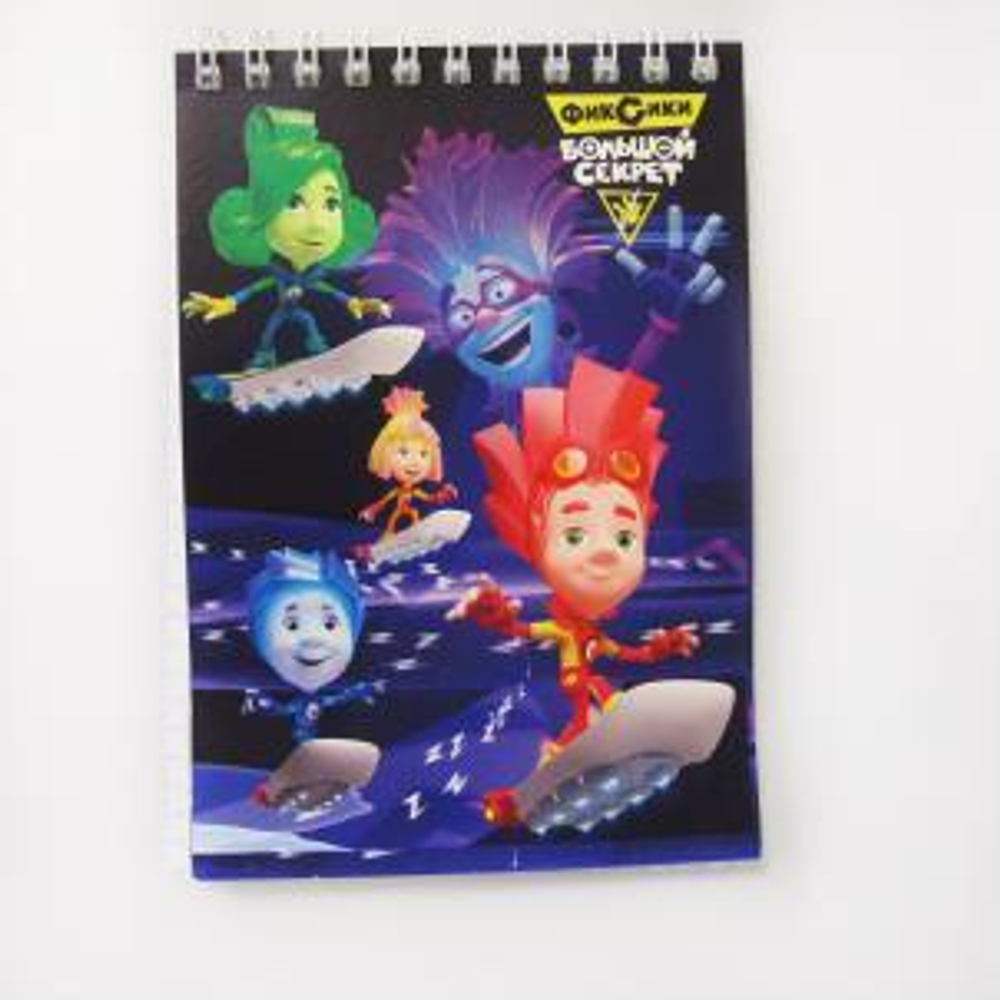 Блокнот А6 60л. клетка "Фиксики" (Центрум)