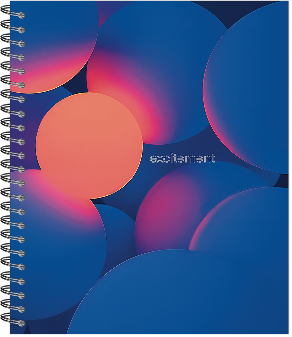 Тетрадь общая 96 л., SENSORE DESIGN, обложка-мелов.картон+соффтач-лак, металлический гребень