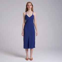 Платье-комбинация цвета синего цвета