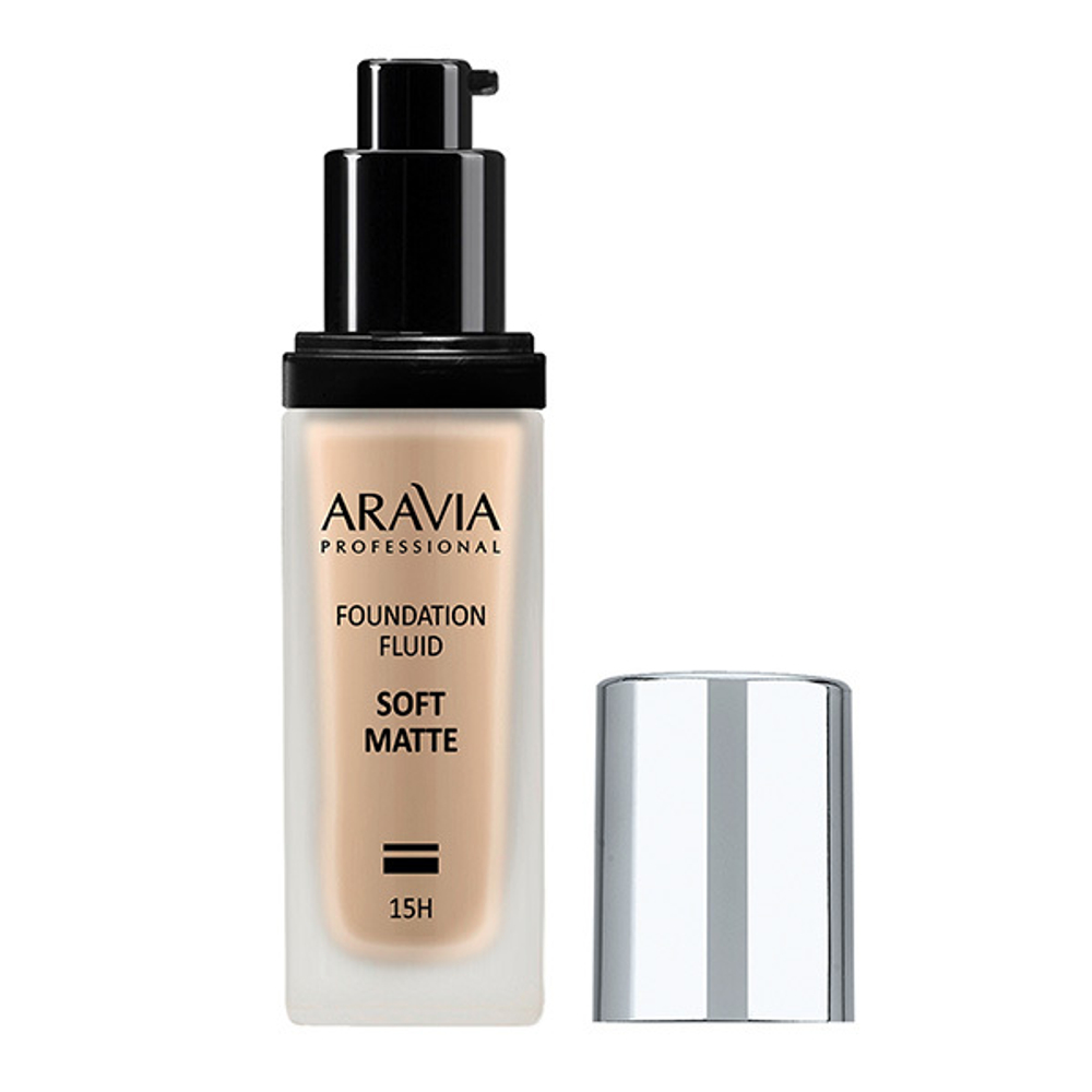 Матирующий тональный крем для лица #04 Темно-бежевый Aravia Professional Foundation Soft Matte Brown Tan 30мл