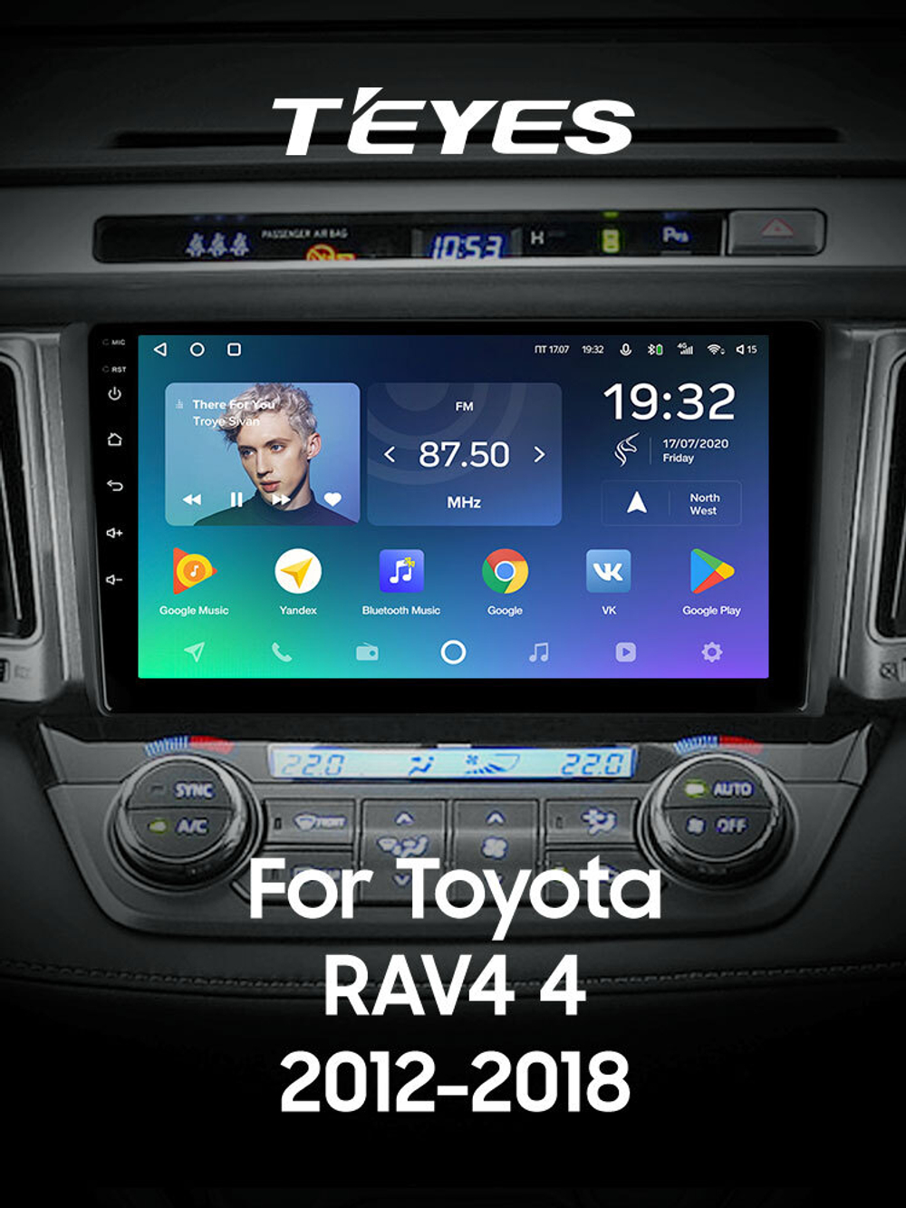 Teyes SPRO Plus 9" для Toyota RAV4 2012-2018 (прав)