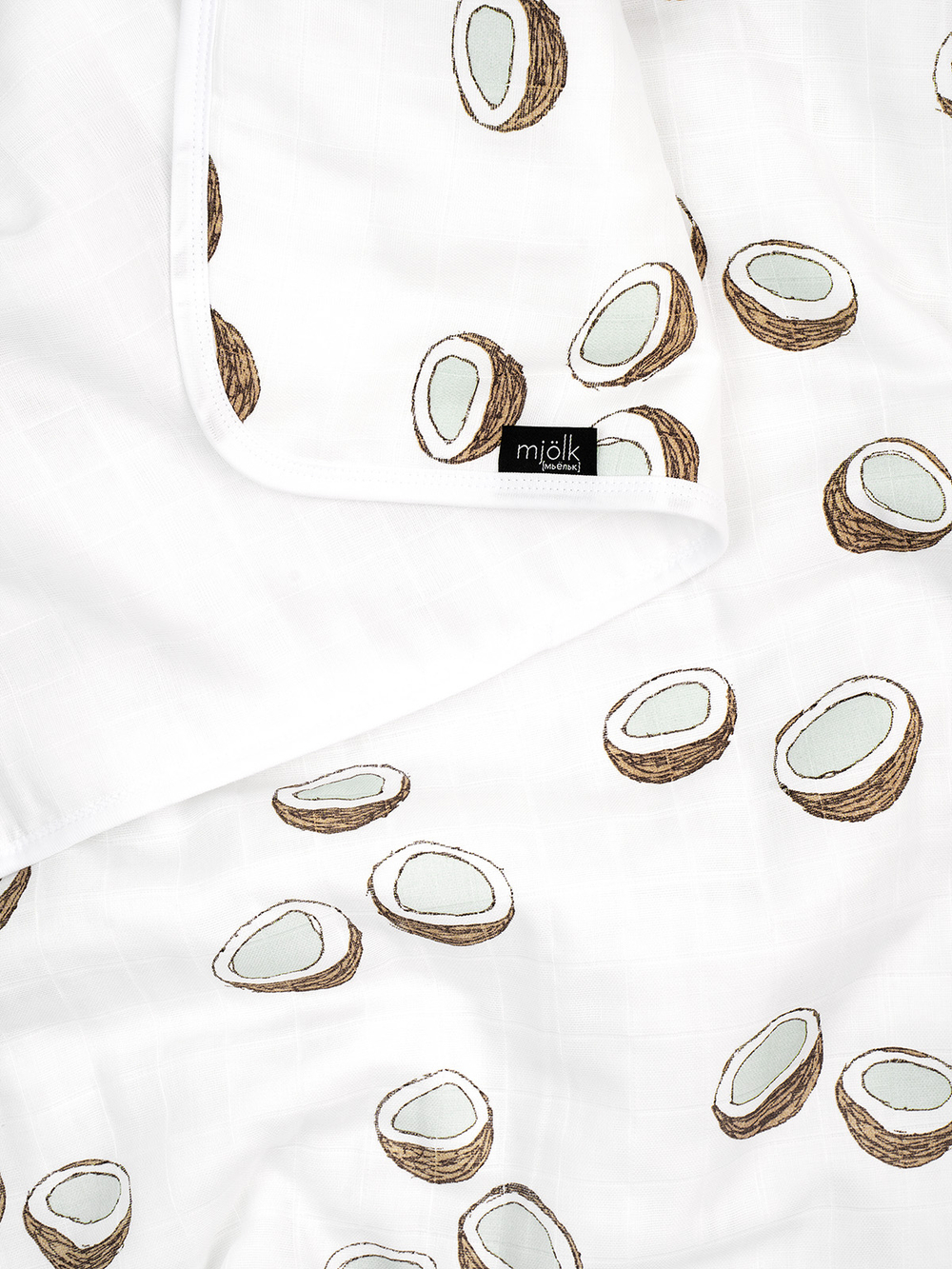 Муслиновое утеплённое одеяло Mjölk Кокосы