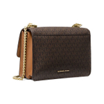 Michael Kors Jade Crossbody Bag Synthetic Dark Brown