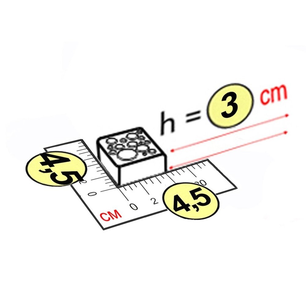 Крышка 4,5x4,5x3 см для GigaBloks 7,5"