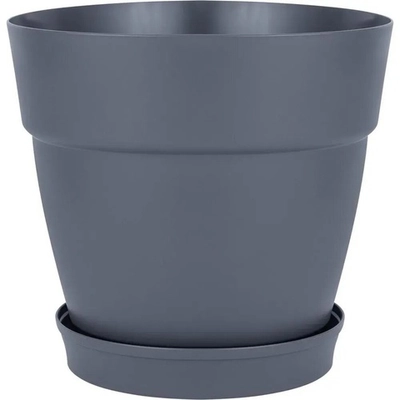 Горшок для цветов InGreen Villa de Fiori, фикс.поддон, 20л, D360мм, на колесиках,вулканиче