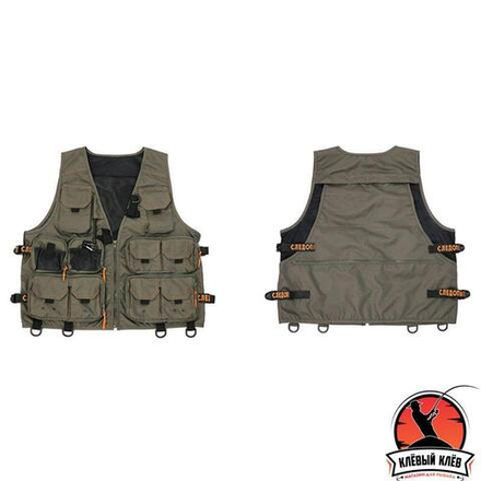 Жилет профессиональный рыболовный &quot;СЛЕДОПЫТ&quot; Fishing Mesh Vest, р. XL/10/