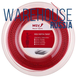 Теннисные струны MSV Hepta Twist (200 m) - красный