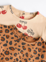 Платье для девочки Next B30-755, 2 шт, Коричневый, Бежевый