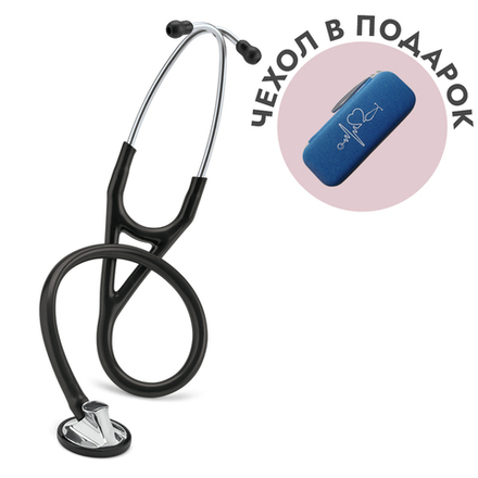 Стетоскоп Littmann Master Cardiology, черный, стальная акустическая головка (2160)