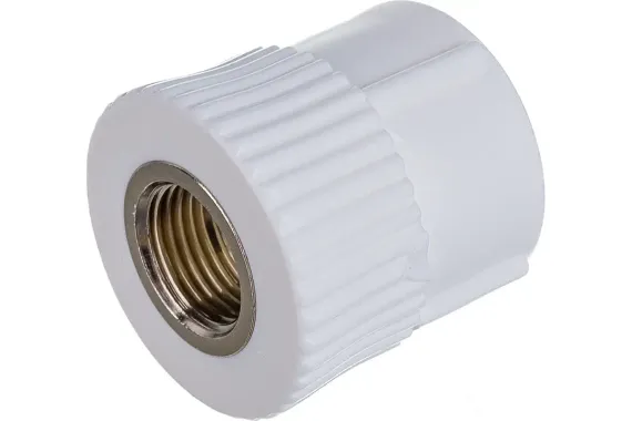 Муфта TEBO сварка ВР 32*1/2&quot; белая 35155