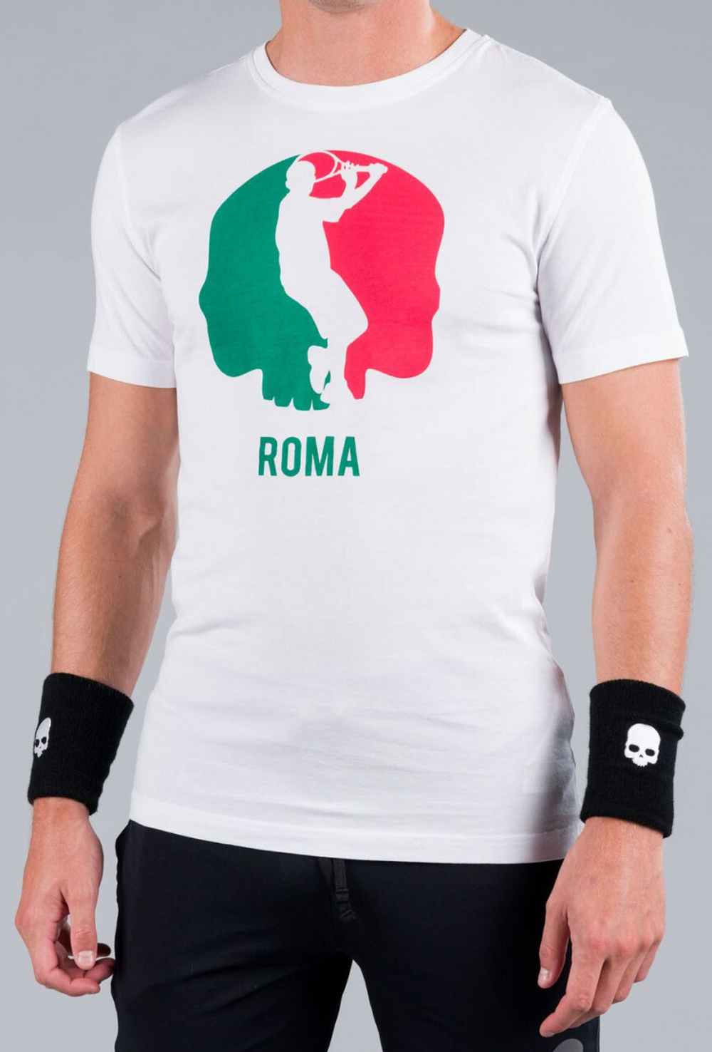 Мужская теннисная футболка Hydrogen City Cotton Tee Man - белый