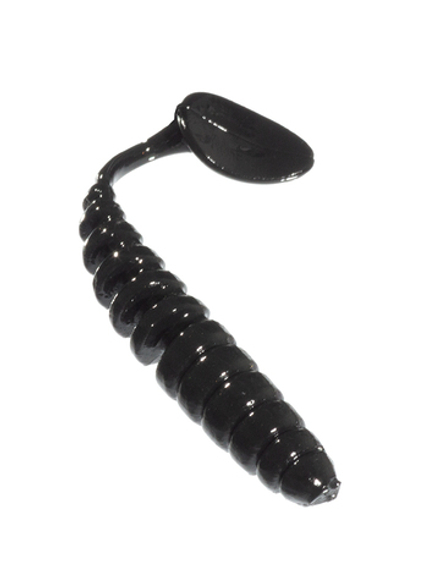 Приманка ZUB-SHAD  40мм(1,5")-12шт, (цвет 701) черный